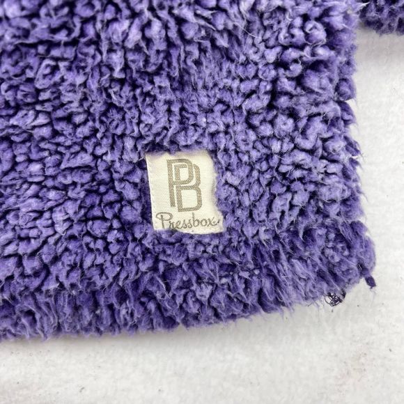 1/4 Zip sherpa Pullover KSU Pressbox women’s size L - Picture 4 of 6